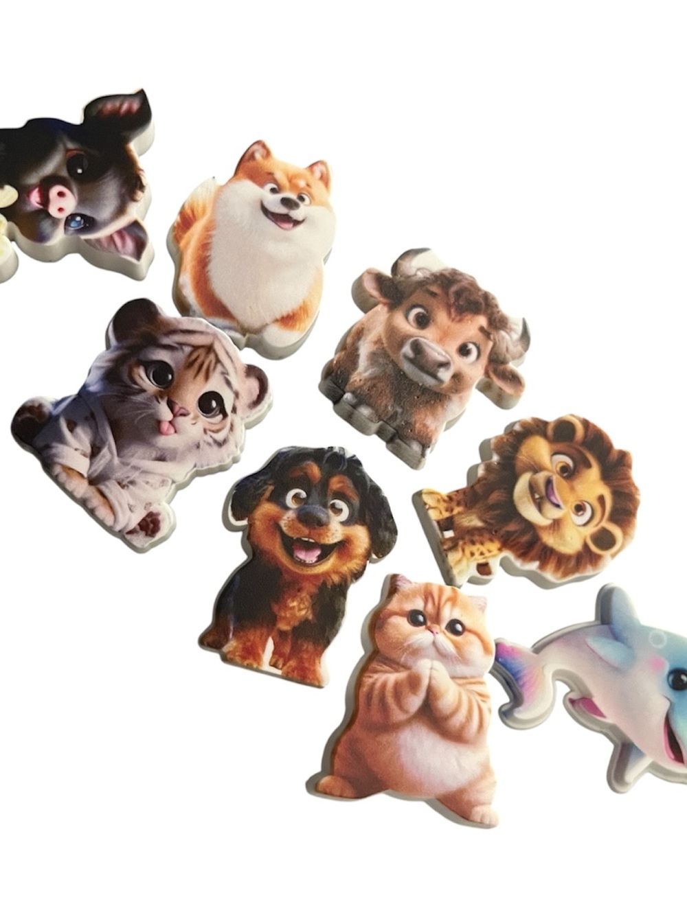 Set of 8 Cute  Small Pet Croc Charms